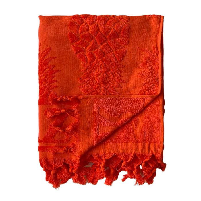 Le Comptoir De La Plage Serviette De Plage éponge Velours Ciselée Pepsy Taille L 90x160cm