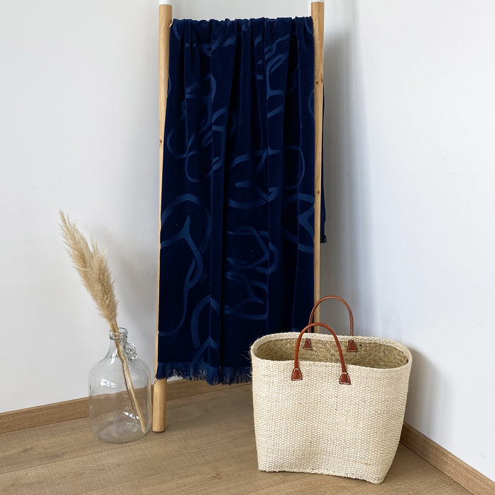 Le Comptoir De La Plage Serviette De Plage éponge Velours Ciselée Zapato - Taille L