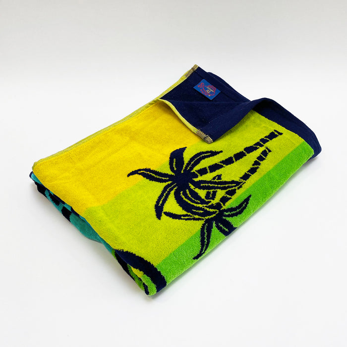 Le Comptoir De La Plage Serviette De Plage éponge Velours Jacquard Abaco - Taille L