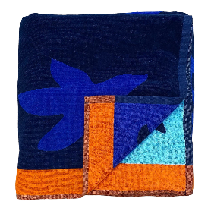 Le Comptoir De La Plage Serviette De Plage éponge Velours Jacquard Algas - Taille XL