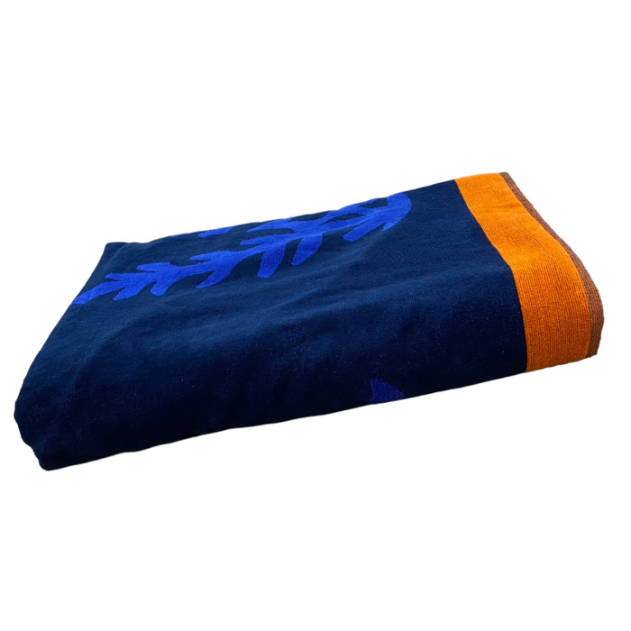 Le Comptoir De La Plage Serviette De Plage éponge Velours Jacquard Algas - Taille XL