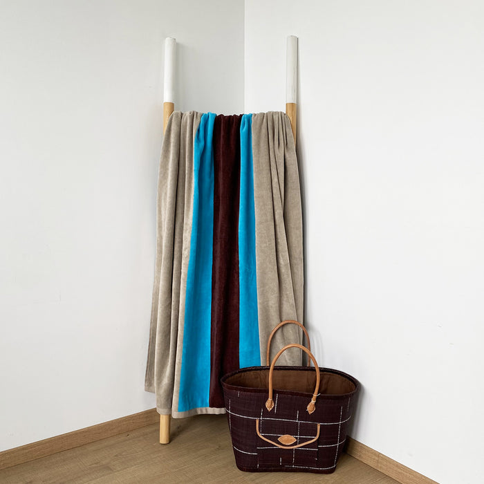 Le Comptoir De La Plage Serviette De Plage éponge Velours Jacquard Alto - Taille XL