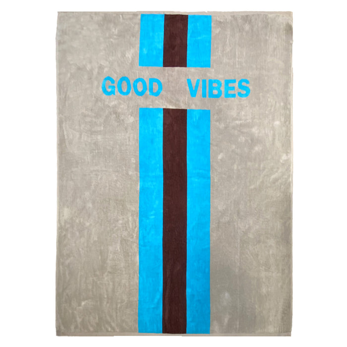 le comptoir de la plage Serviette de plage éponge Velours Jacquard Alto - Taille XL