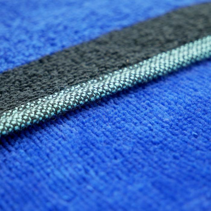 Le Comptoir De La Plage Serviette De Plage éponge Velours Jacquard Bleu 90x170 400g/m² - Glamblue