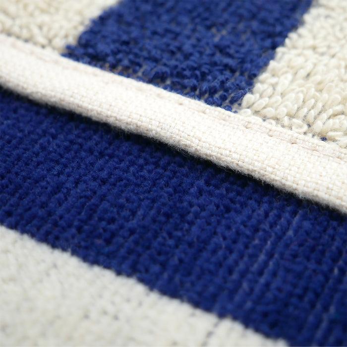 Le Comptoir De La Plage Serviette De Plage éponge Velours Jacquard Bleu 90x170 400g/m² - Ankuri