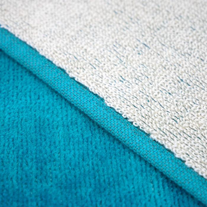 Le Comptoir De La Plage Serviette De Plage éponge Velours Jacquard Bleu 90x170 400g/m² - Ushaka