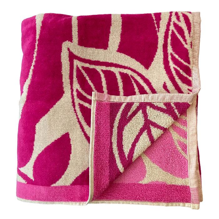 Le Comptoir De La Plage Serviette De Plage éponge Velours Jacquard Cabo - Taille XL