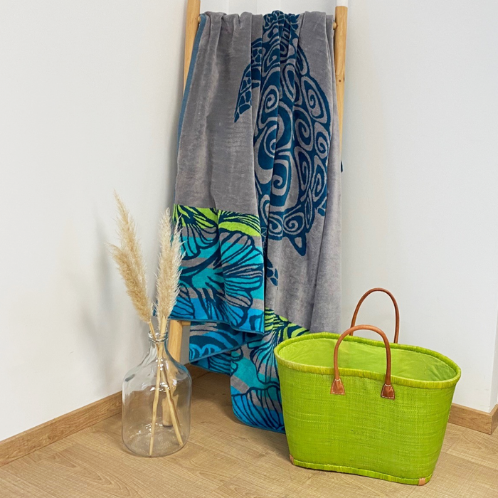 Le Comptoir De La Plage Serviette De Plage éponge Velours Jacquard Camada - Taille XL