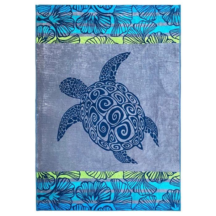 le comptoir de la plage Serviette de plage éponge Velours Jacquard Camada - Taille XL