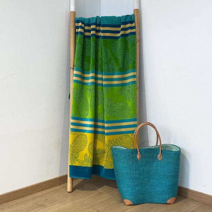 Le Comptoir De La Plage Serviette De Plage éponge Velours Jacquard Cancun - Taille L