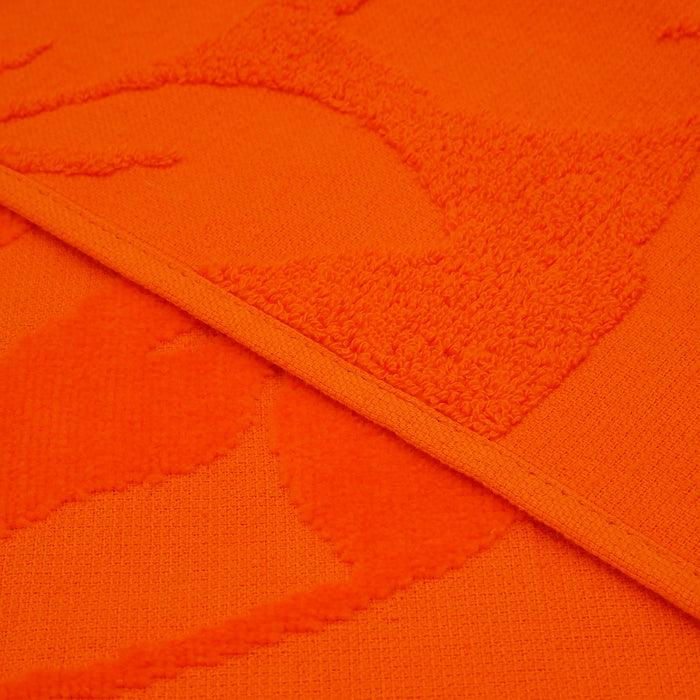 Le Comptoir De La Plage Serviette De Plage éponge Velours Jacquard Ciselé Orange 90x170 340g/m² - Kerlaz