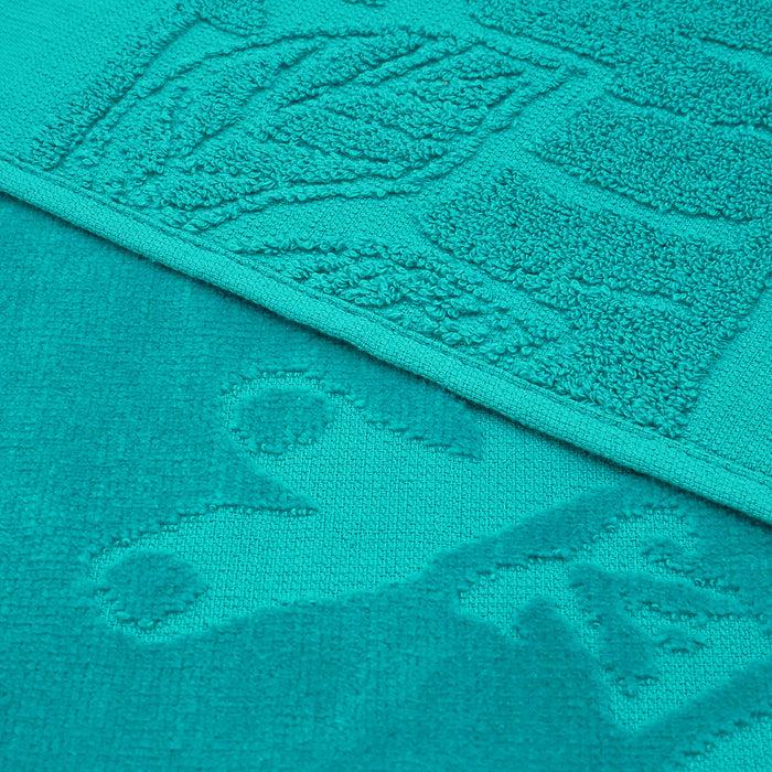 Le Comptoir De La Plage Serviette De Plage éponge Velours Jacquard Ciselé Bleu 90x170 340g/m² - Kariba