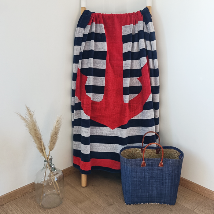 Le Comptoir De La Plage Serviette De Plage éponge Velours Jacquard Conigli - Taille XL