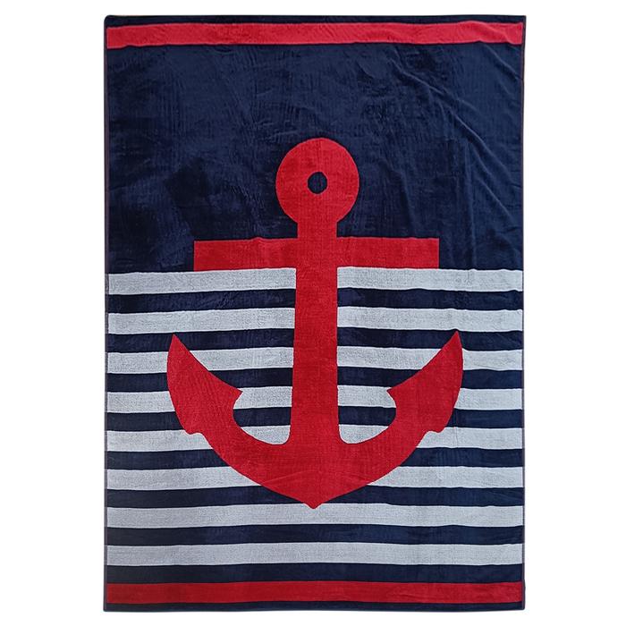 le comptoir de la plage Serviette de plage éponge Velours Jacquard Conigli - Taille XL