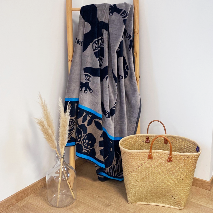 Le Comptoir De La Plage Serviette De Plage éponge Velours Jacquard Escondido - Taille XL