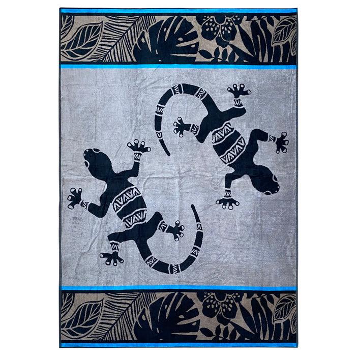 le comptoir de la plage Serviette de plage éponge Velours Jacquard Escondido - Taille XL