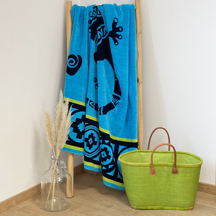 Le Comptoir De La Plage Serviette De Plage éponge Velours Jacquard Guadalmar - Taille XL