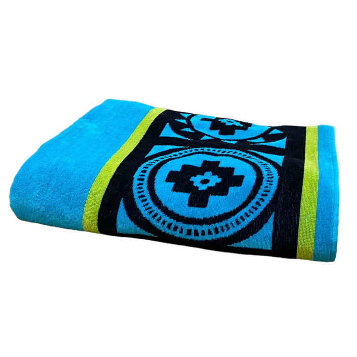 Le Comptoir De La Plage Serviette De Plage éponge Velours Jacquard Guadalmar - Taille XL