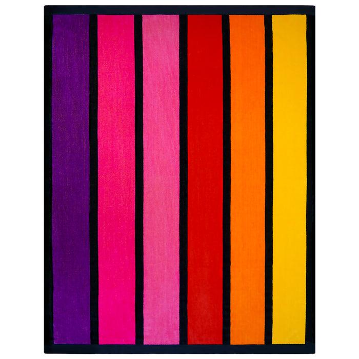 le comptoir de la plage Serviette de plage éponge Velours Jacquard Happy Chic - Taille XL