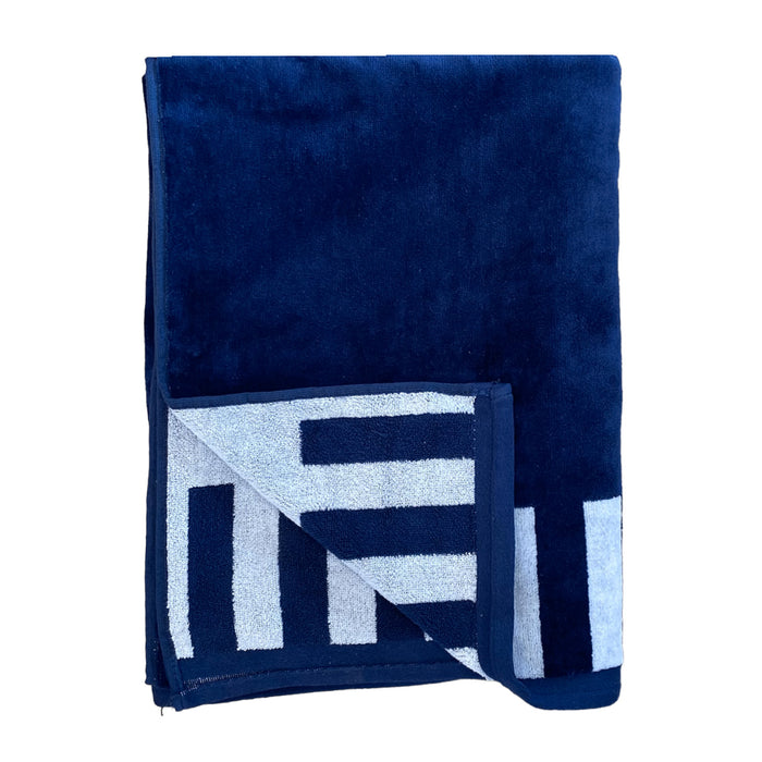 Le Comptoir De La Plage Serviette De Plage éponge Velours Jacquard HOUSTON - Taille L