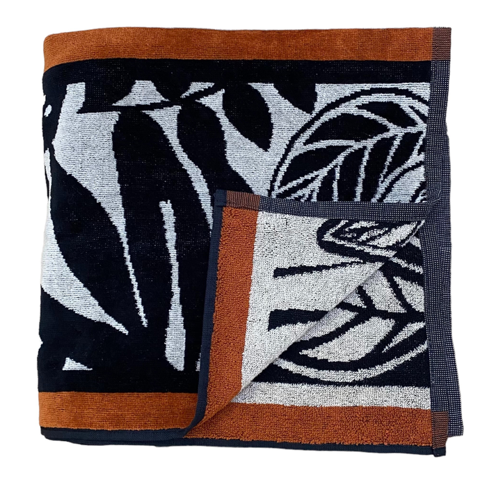 Le Comptoir De La Plage Serviette De Plage éponge Velours Jacquard Inagua - Taille XL