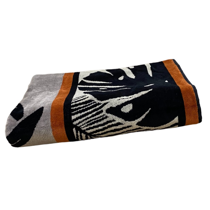 Le Comptoir De La Plage Serviette De Plage éponge Velours Jacquard Inagua - Taille XL