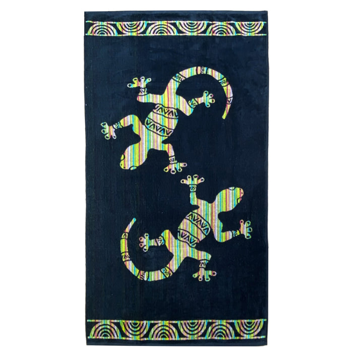 le comptoir de la plage Serviette de plage éponge Velours Jacquard Irvine 75x150cm