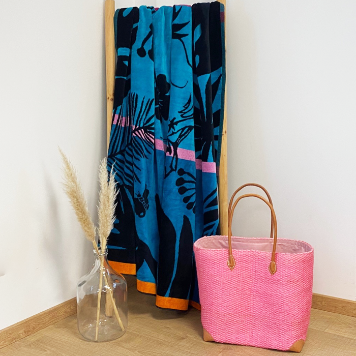 Le Comptoir De La Plage Serviette De Plage éponge Velours Jacquard Kala - Taille XL