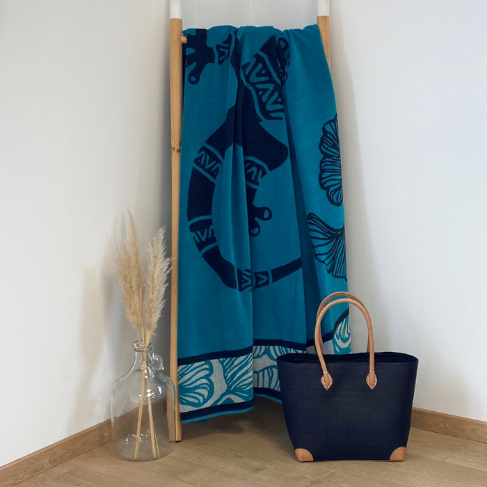 Le Comptoir De La Plage Serviette De Plage éponge Velours Jacquard Kaly - Taille XL