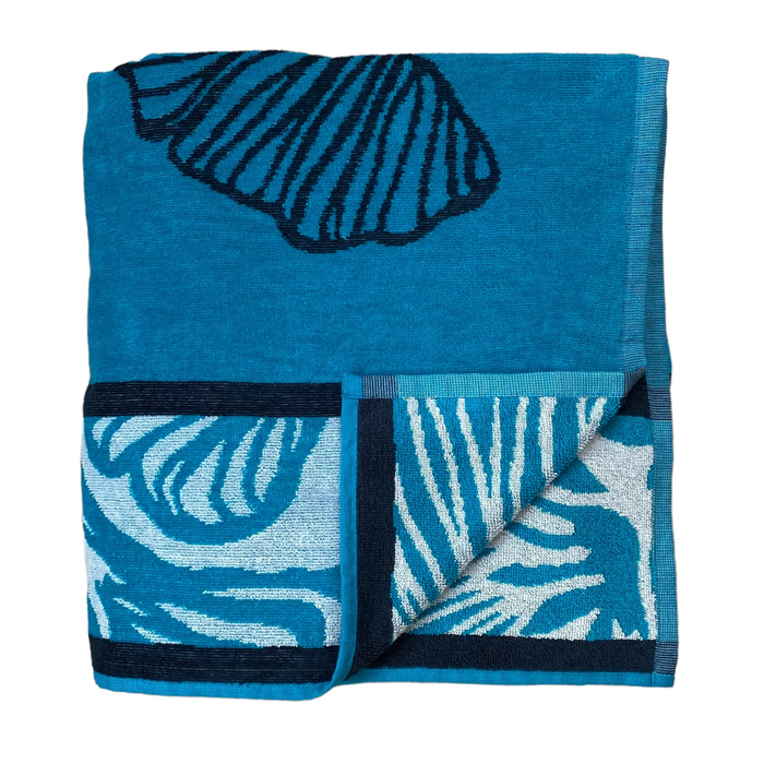 Le Comptoir De La Plage Serviette De Plage éponge Velours Jacquard Kaly - Taille XL