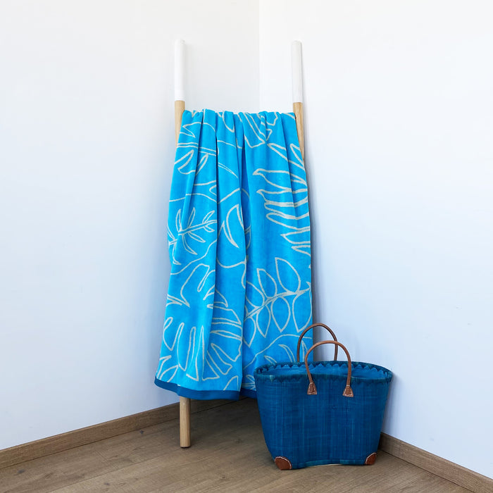 Le Comptoir De La Plage Serviette De Plage éponge Velours Jacquard Kentia - Taille L