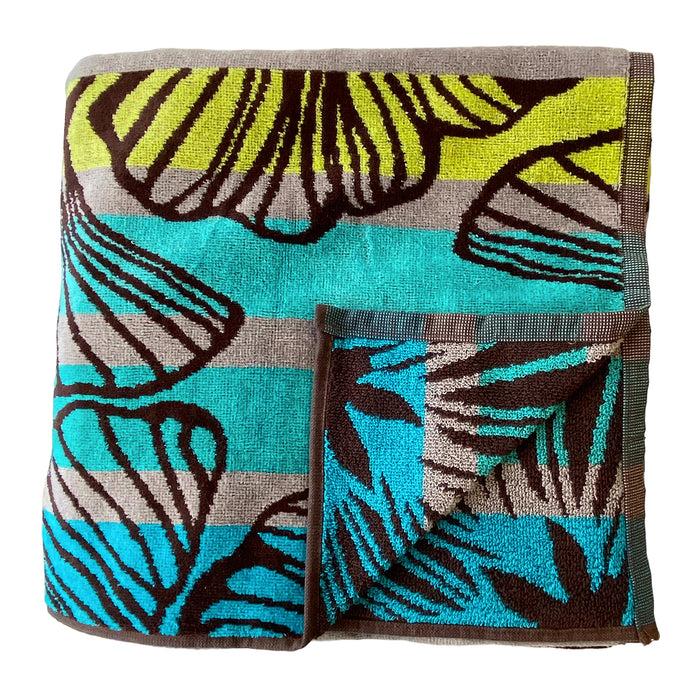 Le Comptoir De La Plage Serviette De Plage éponge Velours Jacquard Lazare - Taille XL