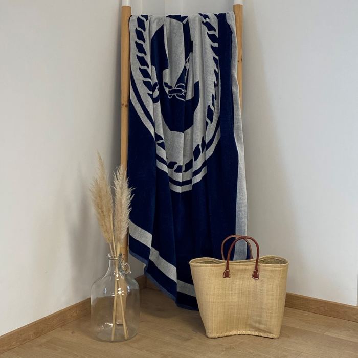 Le Comptoir De La Plage Serviette De Plage éponge Velours Jacquard Madison - Taille XL