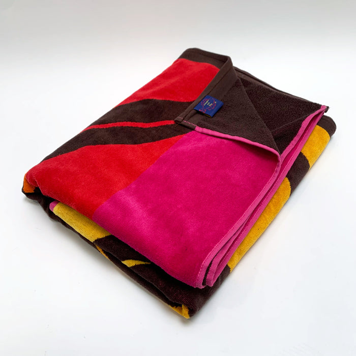 Le Comptoir De La Plage Serviette De Plage éponge Velours Jacquard Malagueta - Taille L