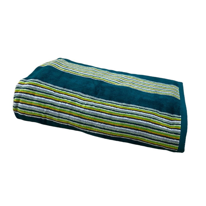 Le Comptoir De La Plage Serviette De Plage éponge Velours Jacquard Milonga Lake - Taille XL