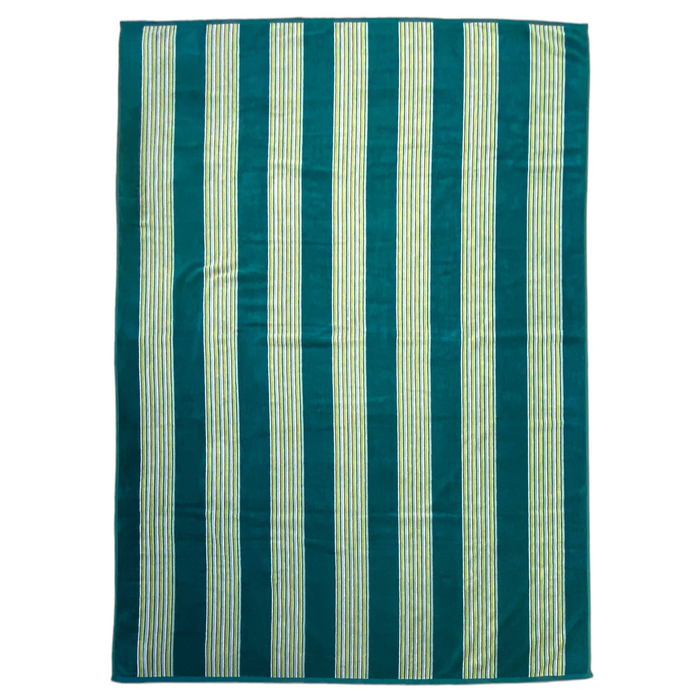 le comptoir de la plage Serviette de plage éponge Velours Jacquard Milonga Lake - Taille XL