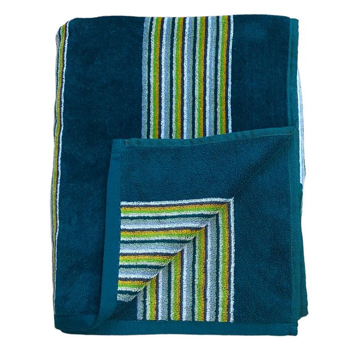 Le Comptoir De La Plage Serviette De Plage éponge Velours Jacquard Milonga Lake - Taille L 90x170cm