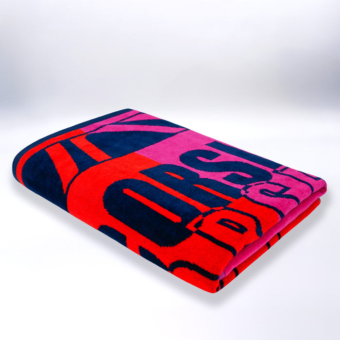 Le Comptoir De La Plage Serviette De Plage éponge Velours Jacquard Multicolore 90x170 400g/m² - Calvi