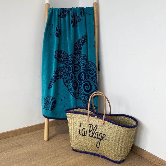 Le Comptoir De La Plage Serviette De Plage éponge Velours Jacquard Osa - Taille L 90x170cm