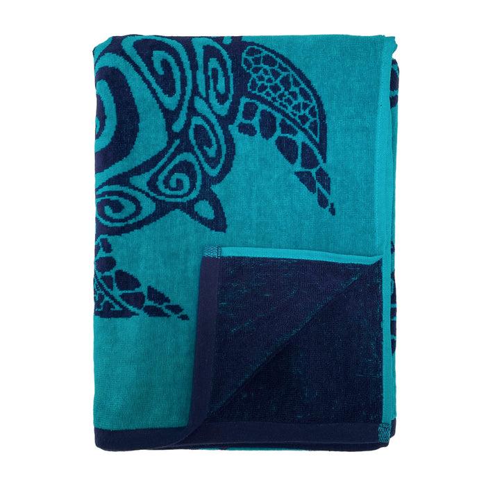 Le Comptoir De La Plage Serviette De Plage éponge Velours Jacquard Osa - Taille L 90x170cm