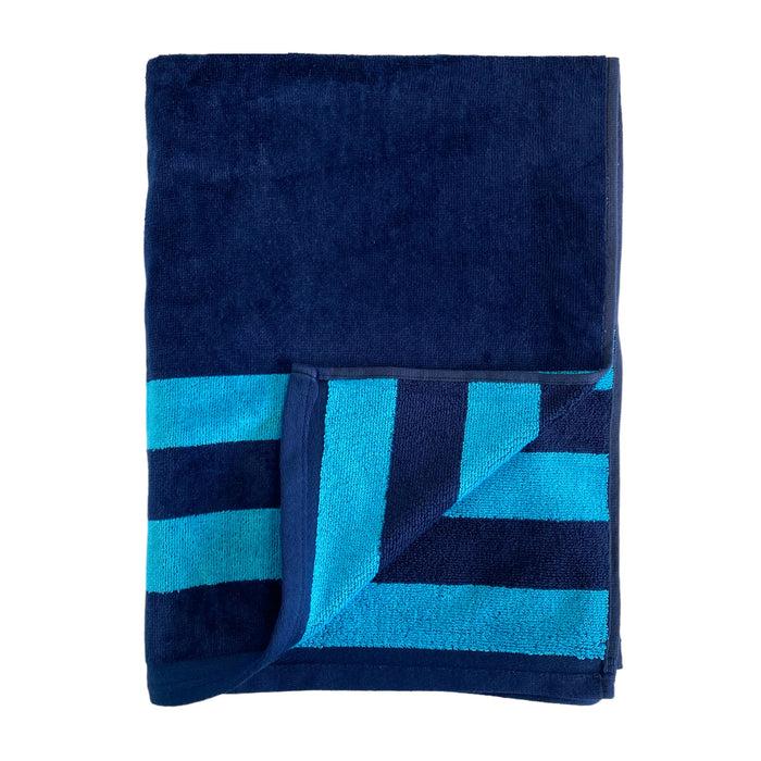 Le Comptoir De La Plage Serviette De Plage éponge Velours Jacquard Pavlos - Taille L