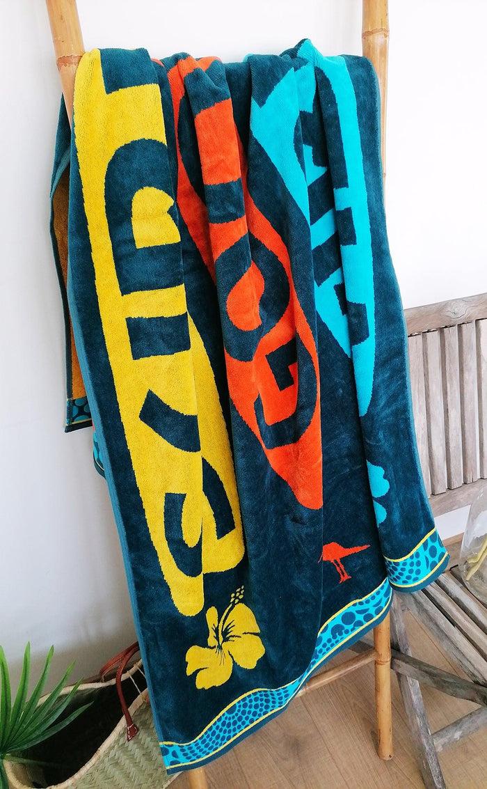 Le Comptoir De La Plage Serviette De Plage éponge Velours Jacquard Sajuta - Taille L
