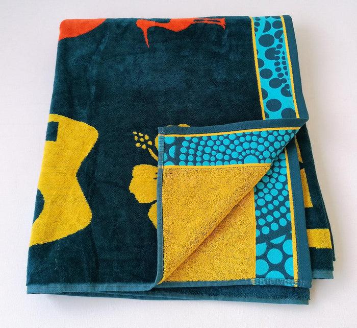 Le Comptoir De La Plage Serviette De Plage éponge Velours Jacquard Sajuta - Taille L