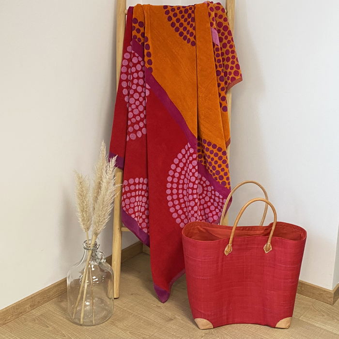 Le Comptoir De La Plage Serviette De Plage éponge Velours Jacquard Spirale - Taille XL