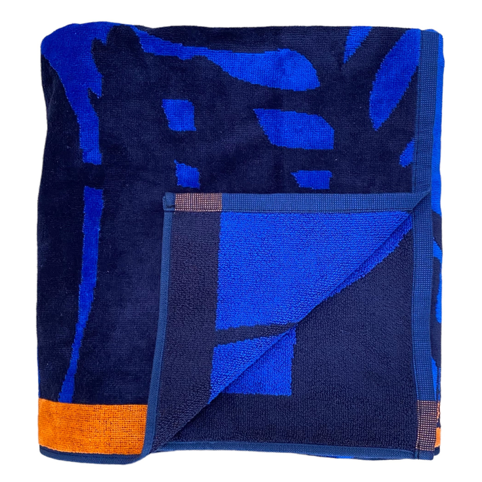 Le Comptoir De La Plage Serviette De Plage éponge Velours Jacquard Sunday - Taille XL