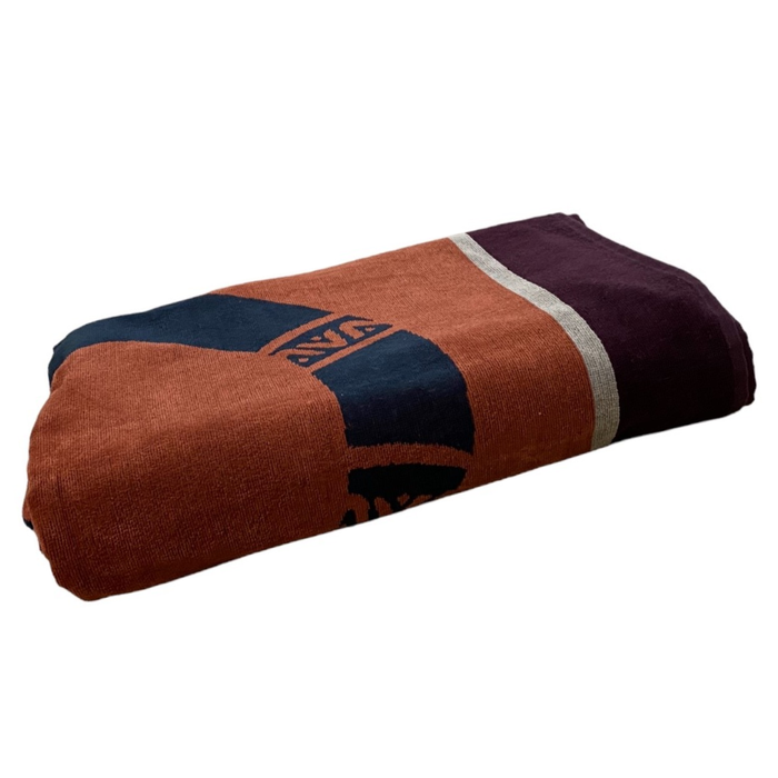 Le Comptoir De La Plage Serviette De Plage éponge Velours Jacquard Tribalno - Taille XL