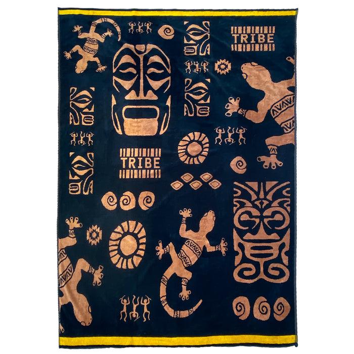 le comptoir de la plage Serviette de plage éponge Velours Jacquard Tribalta - Taille XL