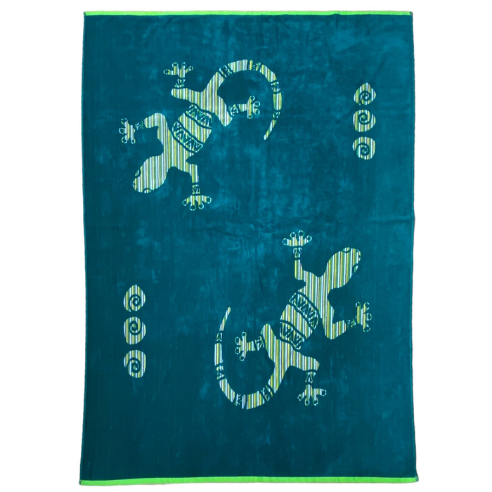 le comptoir de la plage Serviette de plage éponge Velours Jacquard Tusculum - Taille XL