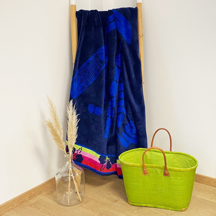 Le Comptoir De La Plage Serviette De Plage éponge Velours Jacquard Vegas - Taille XL