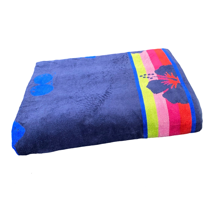 Le Comptoir De La Plage Serviette De Plage éponge Velours Jacquard Vegas - Taille XL